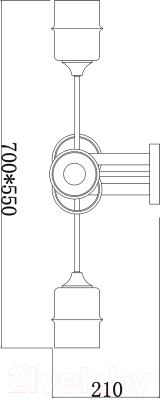 Люстра ESCADA 699/6P (черный)