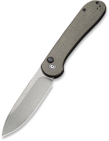Нож складной Civivi Button Lock Elementum 14C28N Steel Handle G10 / C2103C (серый) - 
