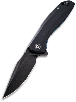 Нож складной Civivi Baklash 9Cr18MoV Steel Black Stonewashed Handle G10 / C801H (черный) - 