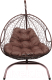 Кресло подвесное M-Group Для двоих / 11450205 (коричневый ротанг/коричневая подушка) - 