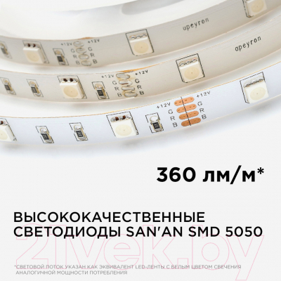 Светодиодная лента Apeyron Electrics СТ SMD5050 / 00-38