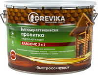 Пропитка для дерева Drevika Классик (9л, рябина) - 