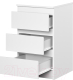 Миниатюра изображения товара Прикроватная тумба НК Мебель Stern Т-9 3-я / 72677771 (белый)