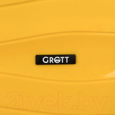 Чемодан на колесах Grott 227-PP002/3-25YLW (желтый)