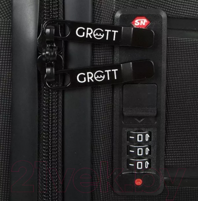 Чемодан на колесах Grott 227-PP005/3-19BLK (черный)