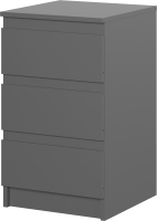 Прикроватная тумба НК Мебель Stern Т-9 3-я / 72677834 (серый графит) - 