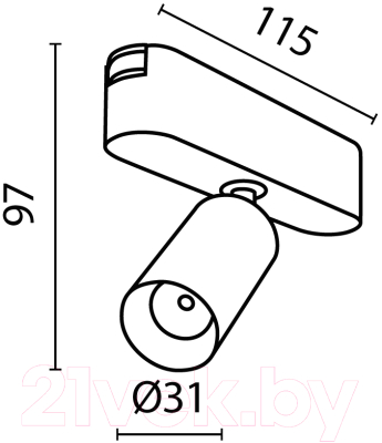 Трековый светильник Maytoni Focus Led TR103-1-5W4K-M-B