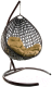 Кресло подвесное M-Group Капля Люкс / 11030201 (коричневый ротанг/бежевая подушка) - 