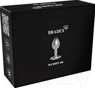 Пробка интимная Bradex Candy An / SX 0064 (M, прозрачный)
