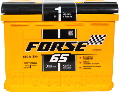 Автомобильный аккумулятор Forse R+ (65 А/ч)