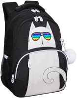 Школьный рюкзак Grizzly RG-360-4 (черный/белый) - 