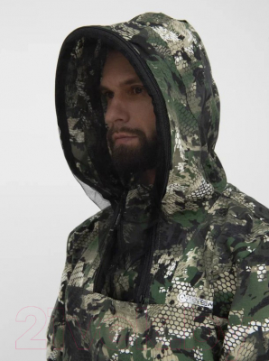 Изображение товара Костюм для охоты и рыбалки Huntsman Антигнус Люкс Зеленый Питон Сорочка Смесовая (р-р 56-58/182-188)