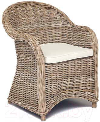 Кресло садовое Tetchair Secret De Maison Maison c подушкой (натуральный/серый)
