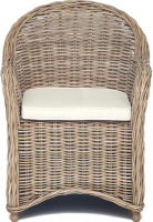 Кресло садовое Tetchair Secret De Maison Maisonet c подушкой (натуральный/серый) - 