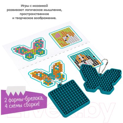 Развивающая игра Bondibon Мозаика с формами. Кошка, собака, бабочки / ВВ5787