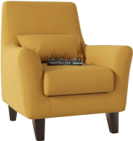 Кресло мягкое Смарт Либерти / А0201343775 (велюр/желтый) - 