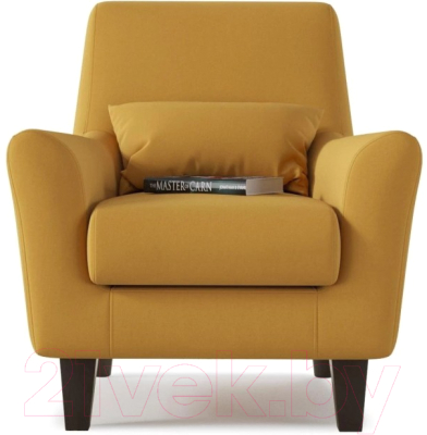 Кресло мягкое Смарт Либерти / А0201343775 (велюр/желтый)