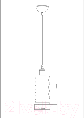 Потолочный светильник ESCADA 1102/1 (венге/бронзовый)