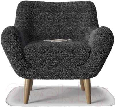Кресло мягкое Смарт Элефант Букле / А3401590799 (микрофибра/темно-серый)