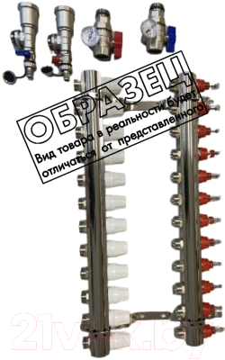 Коллектор отопления PROFline XF20137B 1" 10way