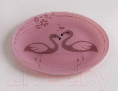 Набор тарелок NiNaGlass Фламинго 85-175-26 / 4840162559 (2шт)