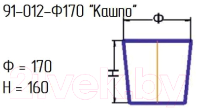 Кашпо NiNaGlass 91-012-ф170/h160 / 4840157013