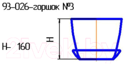 Вазон NiNaGlass №3 93-026 / 4840162506