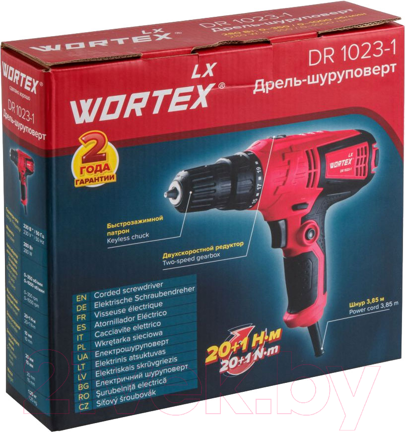 Дрель-шуруповерт Wortex LX DR 1023-1 / 0334331