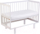 Миниатюра изображения товара Детская кроватка Polini Kids Simple 340 / 0003107-04 (белый)