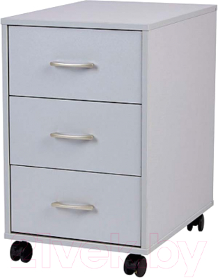Тумба Polini Kids Mirum с ящиками на колесах 40x55 / 0002740.42