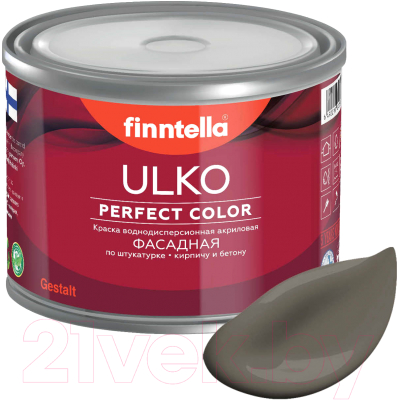 Краска Finntella Ulko Mutteri / F-05-1-1-FL073 (900мл, коричневый)