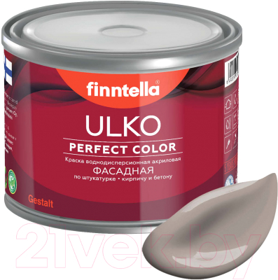 Краска Finntella Ulko Kaakao / F-05-1-1-FL075 (900мл, светло-коричневый)