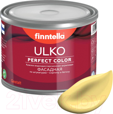 Краска Finntella Ulko Maissi / F-05-1-1-FL114 (900мл, светло-желтый)