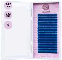 Ресницы для наращивания Enigma Микс На ленте 7-13мм C 0.07мм (16 линий, синий) - 