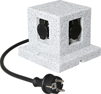 Блок розеточный ESCADA 40002/4 (серый камень) - 