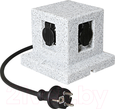 Блок розеточный ESCADA 40002/4 (серый камень)
