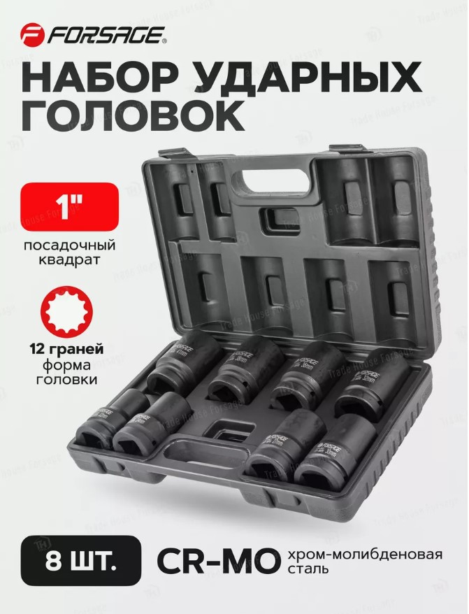 Набор головок слесарных Forsage F-8081-9MPB (54949) — фото 5