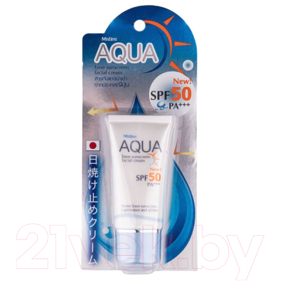 Крем солнцезащитный Mistine Aqua Base Sunscreen Facial Cream SPF 50 PA+++ (20г)