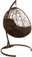 Кресло подвесное M-Group Круг / 11050205 (коричневый ротанг/коричневая подушка) - 