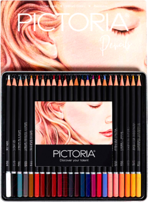 Набор цветных карандашей Pictoria Portrait CPS24P (24шт)