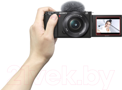 Беззеркальный фотоаппарат Sony ZV-E10 kit 16-50мм / ZV-E10L (черный)