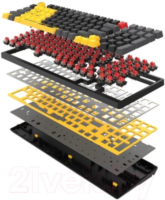 Клавиатура A4Tech Bloody S98 Sports Lime (желтый/серый)
