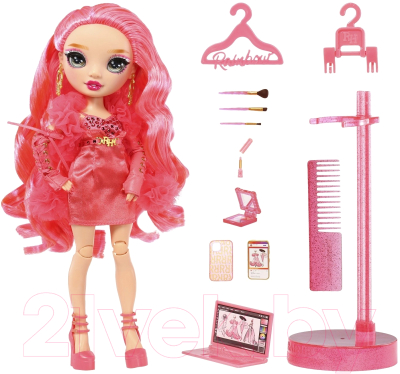 Кукла с аксессуарами Rainbow High Пресцила Пэрез / 41765 (розовый)