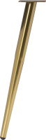 Ножка для стола AKS Наклонная 420 (брашированное золото) - 
