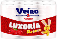Туалетная бумага Veiro Luxoria Aroma 3х слойная (12рул) - 
