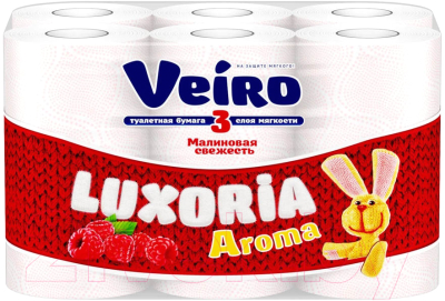 Туалетная бумага Veiro Luxoria Aroma 3х слойная (12рул)