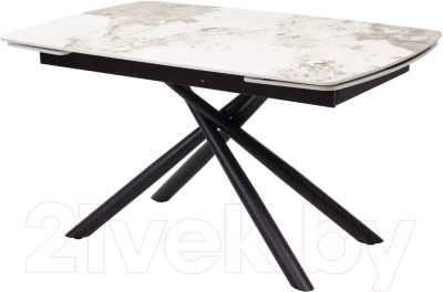 Обеденный стол M-City Rivoli 140 Gloss / 614M04289 (Luxury Pandora Solid Ceramic/Black)