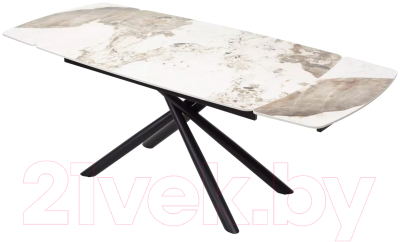 Обеденный стол M-City Rivoli 140 Gloss / 614M04289 (Luxury Pandora Solid Ceramic/Black)