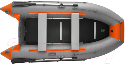 Надувная лодка Roger Boat Hunter Keel 3000 (малокилевая, серый/оранжевый)