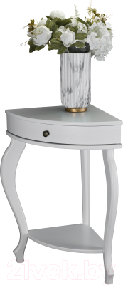 Консольный столик Мебелик Элегант угловой (молочный дуб)
